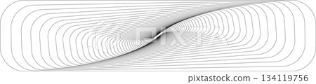 Geometric shape line with blend effect effect. Futuristic technology concept Geometric shape line with blend effect effect. Futuristic technology concept 134119756