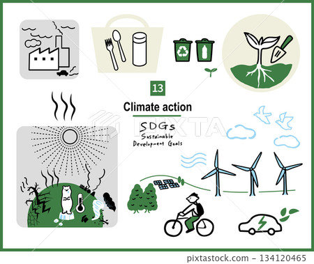 可持續發展目標 GOAL13 的圖示 134120465