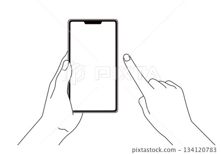 智慧型手機操作圖示 134120783