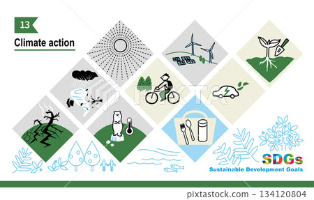 Image illustration of SDGs GOAL13 134120804