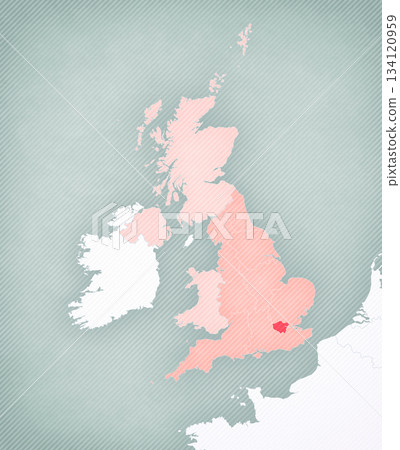 Map of England - London 134120959