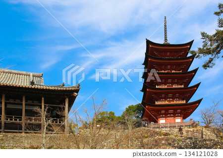 世界遺產嚴島神社五重塔及副神社豐國神社正殿(千丈閣) 世界遺產嚴島神社五重塔及副神社豐國神社正殿(千丈閣) 134121028