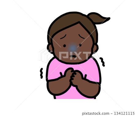 害怕的黑人女孩 害怕的黑人女孩 134121115