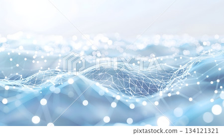 一個由點和線連接的未來數位網絡 134121321