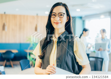 Creative female employees 134121584