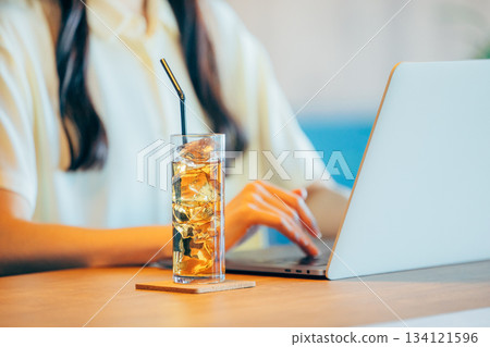 咖啡館飲品工作 134121596