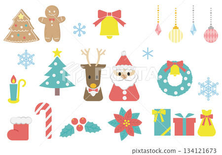 聖誕可愛插圖集 134121673