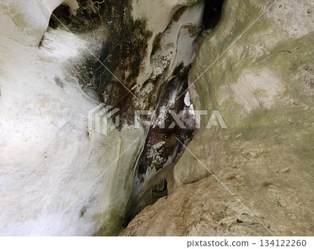 This is paintings on the wall by pre history on karst mountains This is paintings on the wall by pre history on karst mountains 134122260