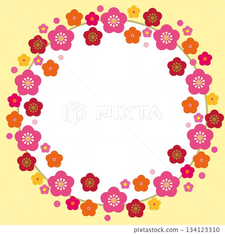 Plum blossom frame white space Plum blossom frame white space 134123310