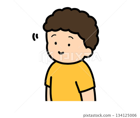 Nodding Asian boy Nodding Asian boy 134125006