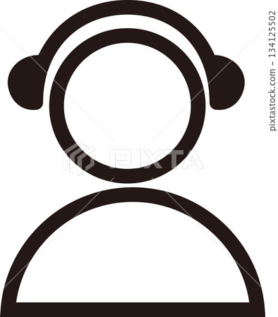 Operator line icon 134125502