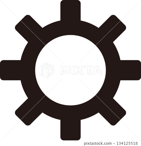 Line drawing settings icon (gear) 134125518