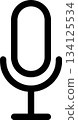 麥克風圖示的線條圖 134125534