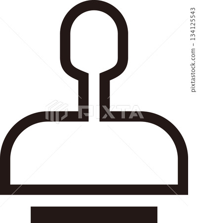 印章、印章、圖標、線條畫 印章、印章、圖標、線條畫 134125543