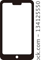 線條繪製的智慧型手機圖標 134125550