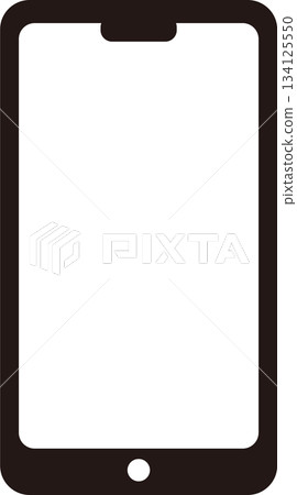 線條繪製的智慧型手機圖標 線條繪製的智慧型手機圖標 134125550