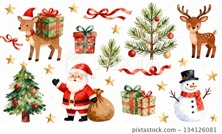 seamless pattern with deer and deer 134126081