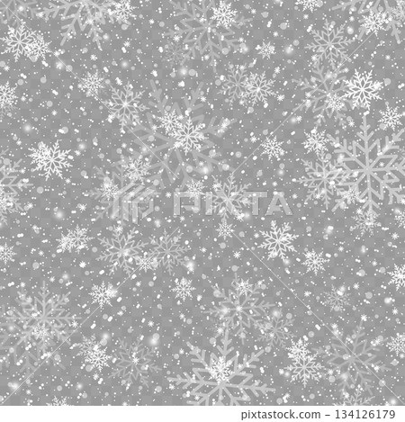 Realistic Falling White Snow Overlay Texture on Transparent Background. Vector Realistic Falling White Snow Overlay Texture on Transparent Background. Vector 134126179