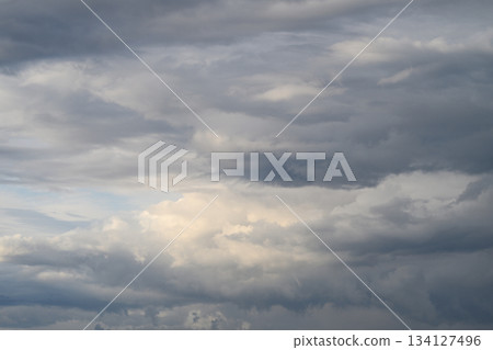 Stunning and Dramatic Cloudscape Featuring Moody, Dynamic and Captivating Skies Above 134127496