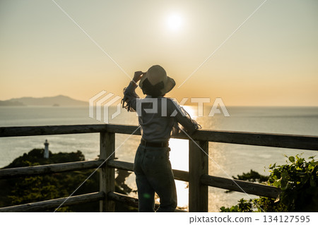 日落海邊 134127595