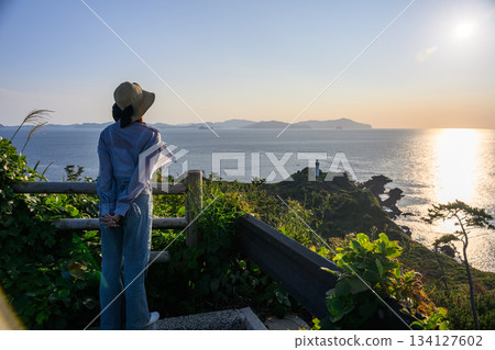 黃昏的海邊 134127602