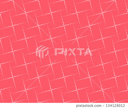 Abstract geometric pattern. A seamless vector background. White and pink ornament. Graphic modern pattern. Simple lattice graphic design Abstract geometric pattern. A seamless vector background. White and pink ornament. Graphic modern pattern. Simple lattice graphic design 134128012