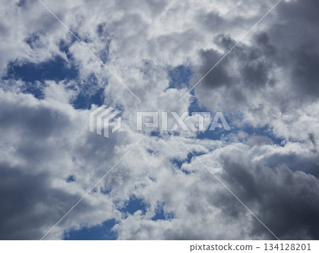 夏日藍天白雲美景 134128201