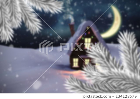 Composite image of christmas house Composite image of christmas house 134128579