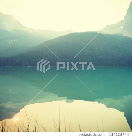 Beautiful mountain with river Beautiful mountain with river 134128744