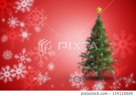 Blurred christmas tree background Blurred christmas tree background 134128884