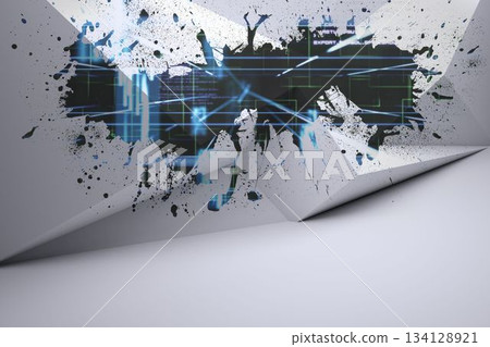 Splash showing technology interface 134128921