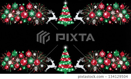 聖誕燈飾圖案 聖誕燈飾圖案 134129504