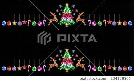 聖誕燈光圖案 134129505