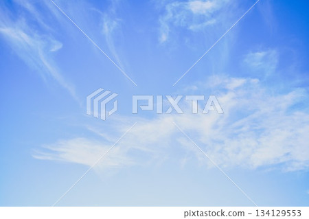 Sky New Zealand Replacement Soft High Clouds Spreading Upwards 134129553