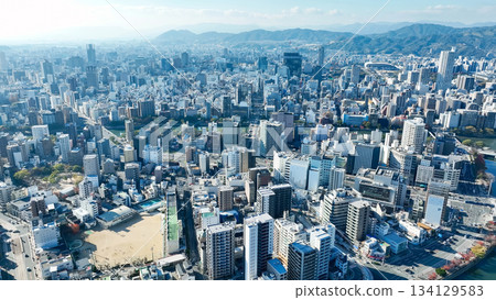 Cityscape drone aerial photography 134129583