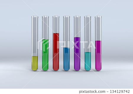 Test tube with chemical solution Test tube with chemical solution 134129742