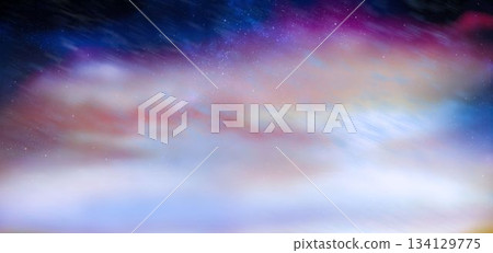 Aurora night sky in purple Aurora night sky in purple 134129775