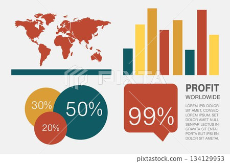 Graphic image of business presentation Graphic image of business presentation 134129953