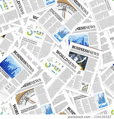 Full frame shot of newspapers Full frame shot of newspapers 134130187