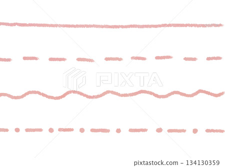 簡單的暗粉色線條套裝 134130359