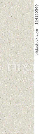 Assorted floral geometric and heart pattern panel designs in soft pastel colors 134130540