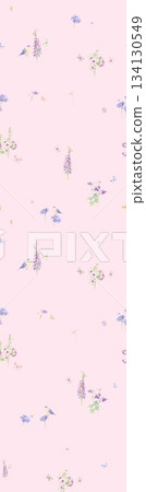 Assorted floral geometric and heart pattern panel designs in soft pastel colors Assorted floral geometric and heart pattern panel designs in soft pastel colors 134130549