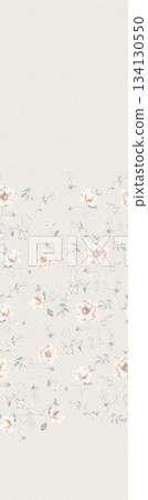 Assorted floral geometric and heart pattern panel designs in soft pastel colors Assorted floral geometric and heart pattern panel designs in soft pastel colors 134130550
