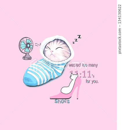 Assorted floral geometric and heart pattern panel designs in soft pastel colors 134130622