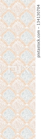 Assorted floral geometric and heart pattern panel designs in soft pastel colors Assorted floral geometric and heart pattern panel designs in soft pastel colors 134130704