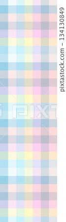 Assorted floral geometric and heart pattern panel designs in soft pastel colors 134130849
