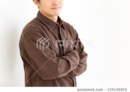 Middle-aged man in casual clothes Middle-aged man in casual clothes 134130858