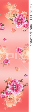 Assorted floral geometric and heart pattern panel designs in soft pastel colors Assorted floral geometric and heart pattern panel designs in soft pastel colors 134131967