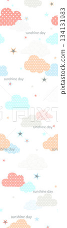 Assorted floral geometric and heart pattern panel designs in soft pastel colors Assorted floral geometric and heart pattern panel designs in soft pastel colors 134131983