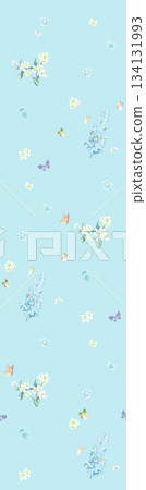Assorted floral geometric and heart pattern panel designs in soft pastel colors Assorted floral geometric and heart pattern panel designs in soft pastel colors 134131993